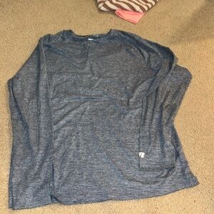 Blue performance tee